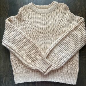 a new day Beige Knit Crew Neck Sweater